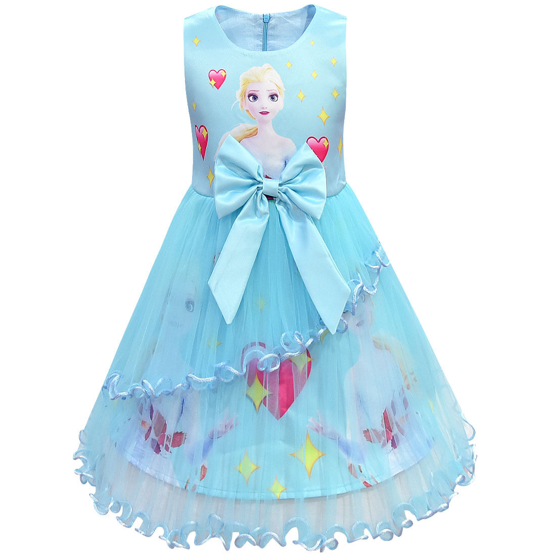 MQATZ Váy Bé Gái Anna Elsa Quần Áo Trẻ Em In Hình Bông Tuyết Trang Phục  Biểu Diễn Giáng Sinh Công Chúa BX1761 - MixASale