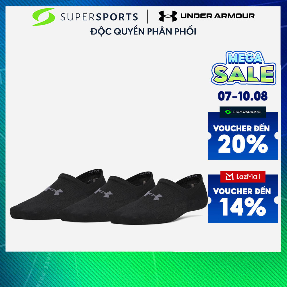 Vớ Thể Thao Nữ Under Armour Vanish 3-Pack Liner - 6013143-008