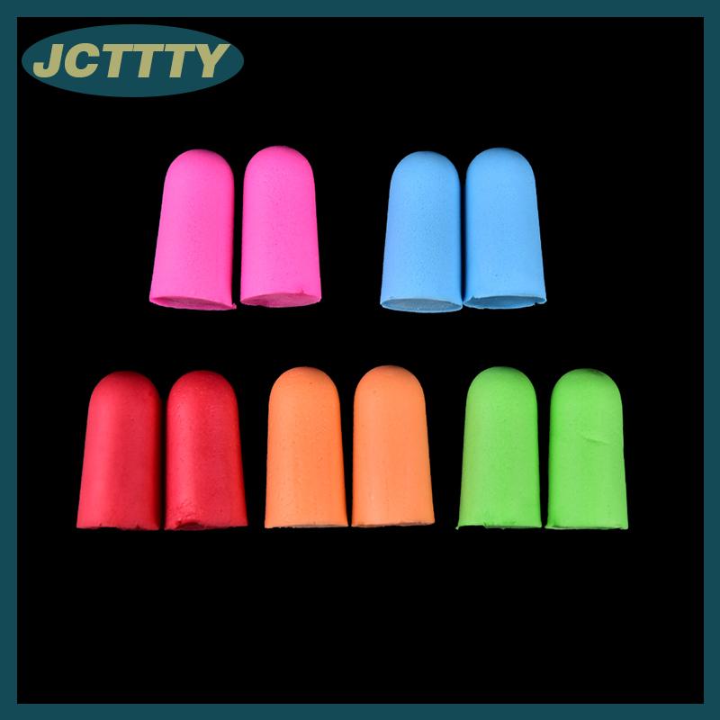 JCTTTY 1 bộ 2 cái nút bịt tai mềm xốp Bộ nhớ bảo vệ thính giác Nút Bịt Tai ngủ