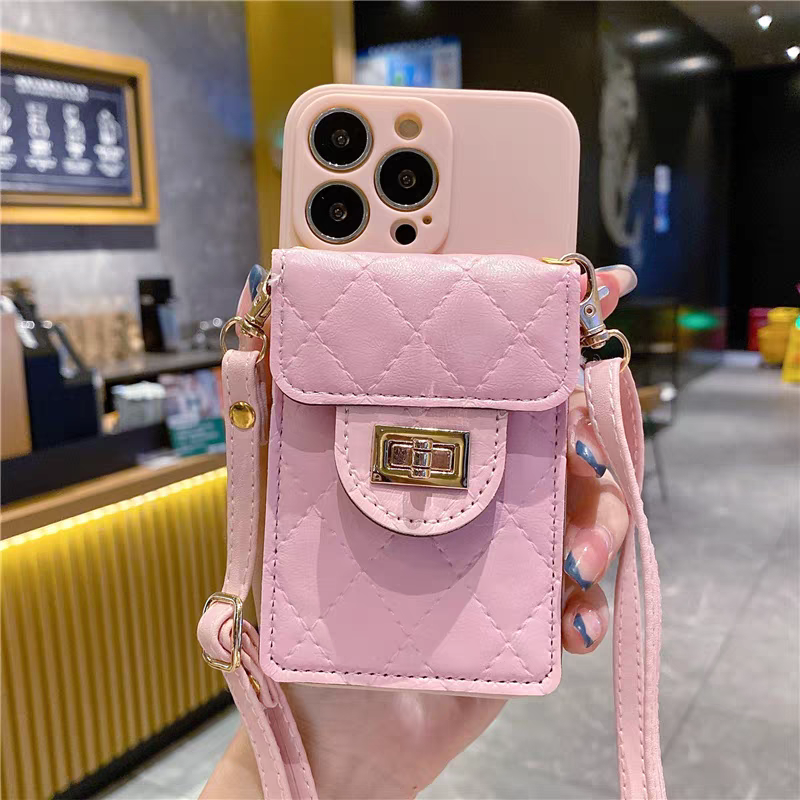 Casing For Vivo Y05 V70 FE V70E Y35 Y22 Y22S V20 V21 V23 V23E V25 V25E V27 V27E V29 V29E V30 V60 V40 Lite V50 Pro Luxury Lock Wallet Card Slot Phone Case With Crossbody Lanyard - Image 3