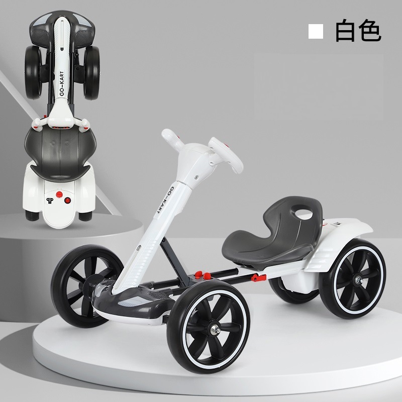 Xe điện di động bốn bánh chạy điện Go-Kart dành cho trẻ em không cần lắp đặt - Xe điện gấp gọn Go Ka