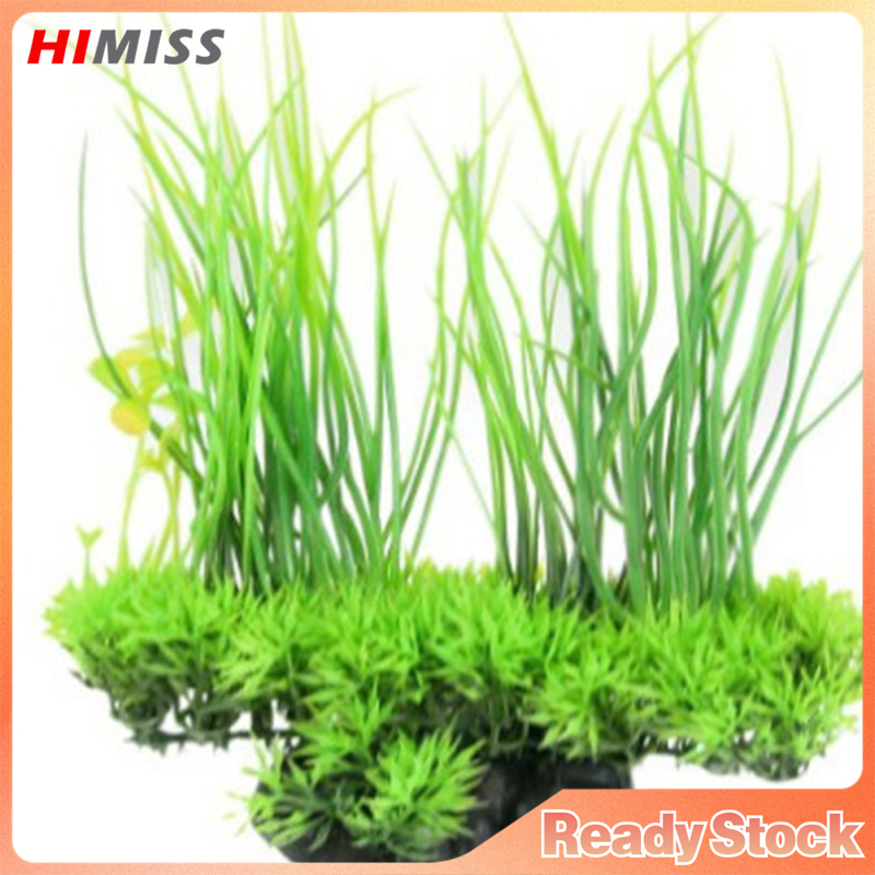 Simulate Plastic Artificial Green Water Grass Aquarium Underwater Plant for Fish Tank Decoration Ornament Accessories ราคา 41 บาท*ส่งฟรี