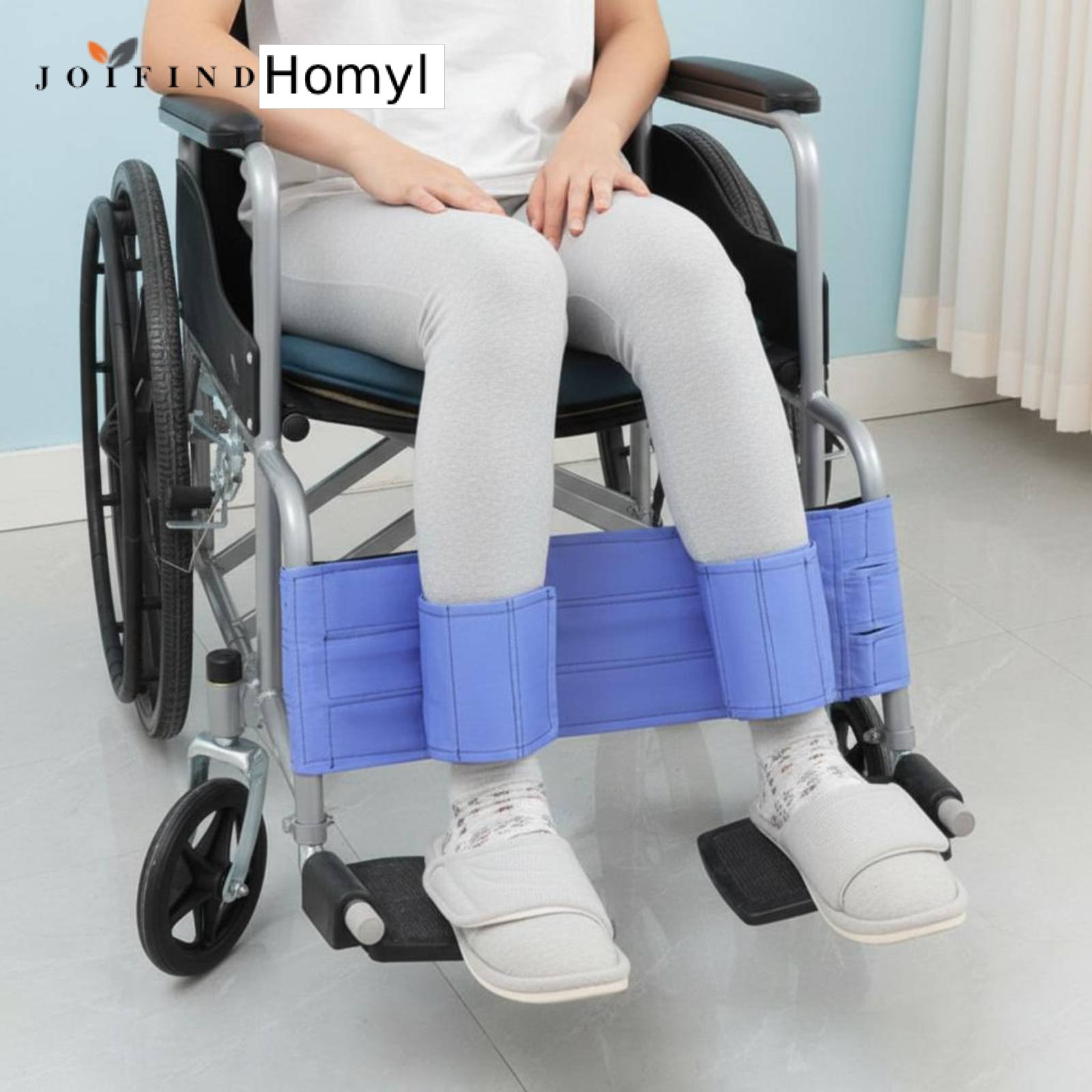 Homyl Secure Wheelchair Leg Strap Secure Fit Wheelchair Foot Restraint Adjustable Medical Support Anti-Slip for Patients, Elderly ราคา 637 บาท*ส่งฟรี