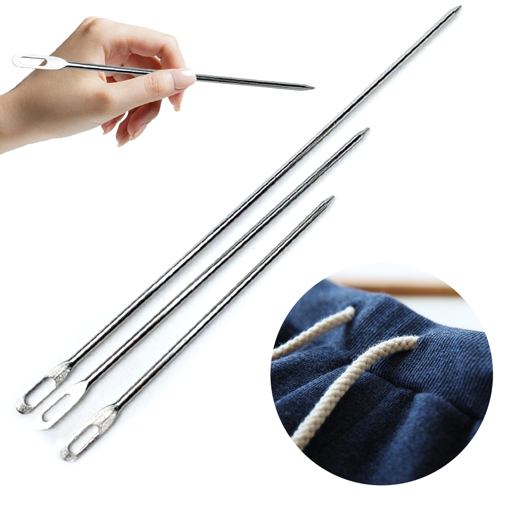 Leather Crafts Sewing Needle,round Head Blunt Pint,pointed Prism Sharp Tool  For Embroidery Stitching Gold Tail Big Eye Needles