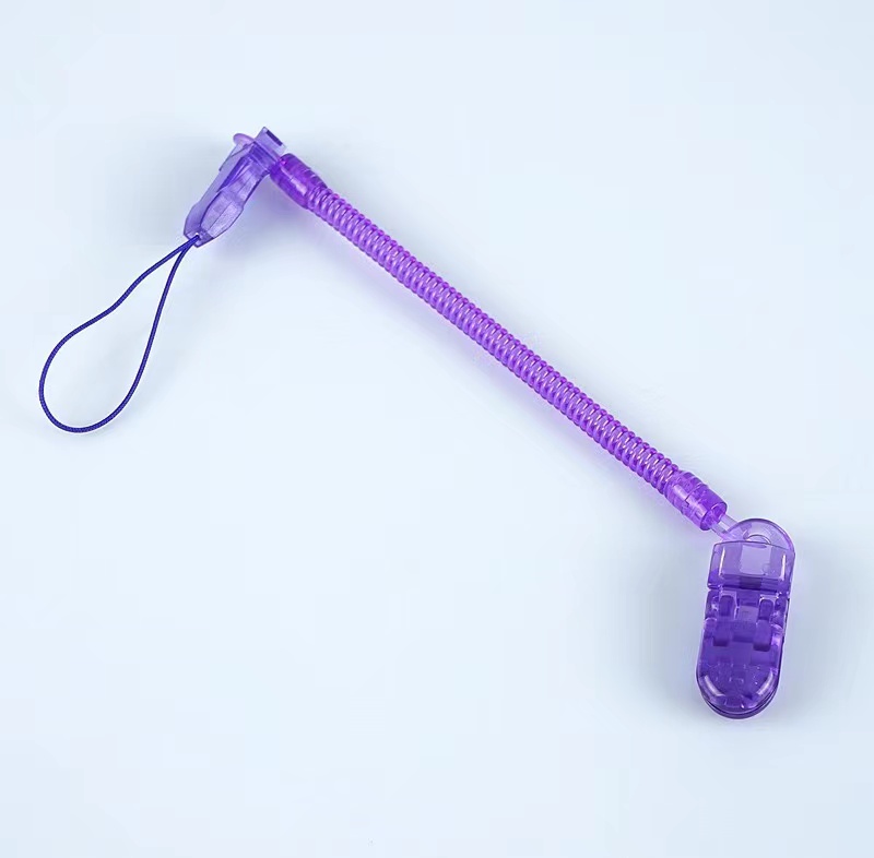 Happily Baby Baby Pacifier Chain Clip and Holder Anti dropping Safety Stretchable Pacifier Clip for Newborn 1/2pcs