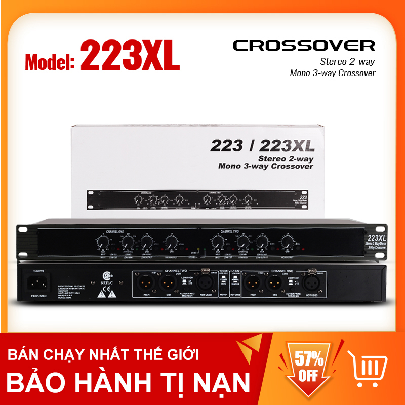 Crossover 234xl Máy Xử Lý Tín Hiệu Tự Động Phân Chia Tín Hiệu Âm Thanh Thấp Cao Vào Băng Tần Riêng Biệt Chất Âm Hay Công Suất Mạnh Mẽ Mid Treble Sáng Micro Nhẹ Tiếng Bass Uy Lực Âm Vực Đầy Đặn.