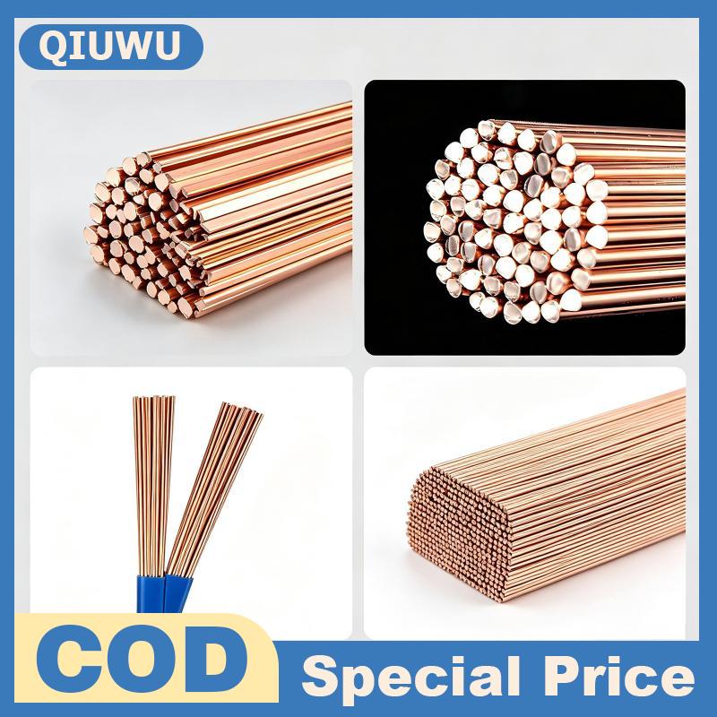 Qiuwu Phosphor Coppers Welding Rods 50 40cm Round & Flat Electrodes for Welding Electric Welding Mechanical Repair Giá 67,076 Đồng*Miễn phí vận chuyển
