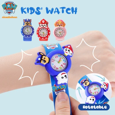 Nickelodeon PAW Patrol Kids Slap Watch, Boys Girls Cartoon Dog Slap Snap On Silicone Cartoon Wrist Watch