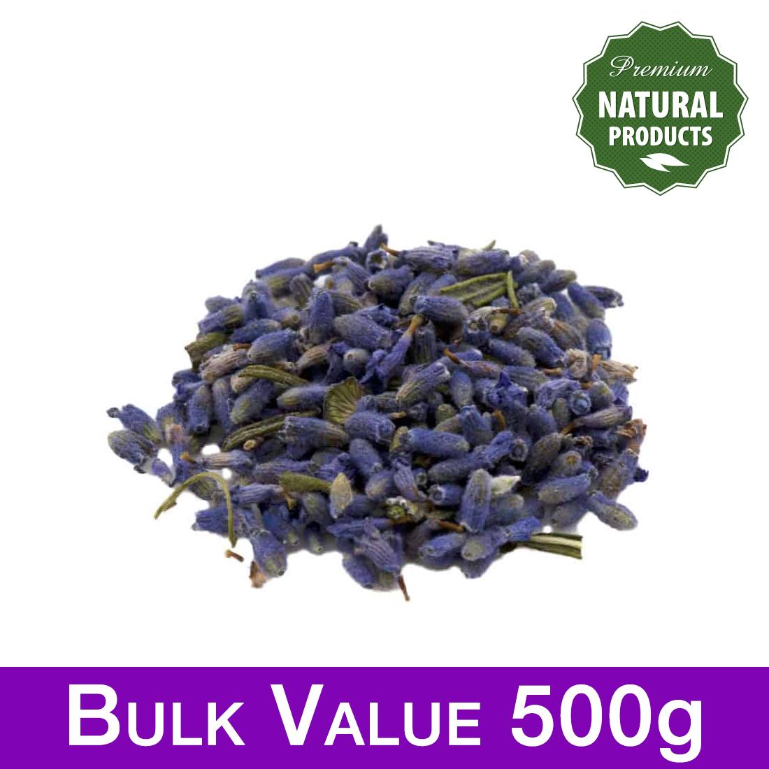 Dried Lavender Flowers, Premium Grade, 500g
