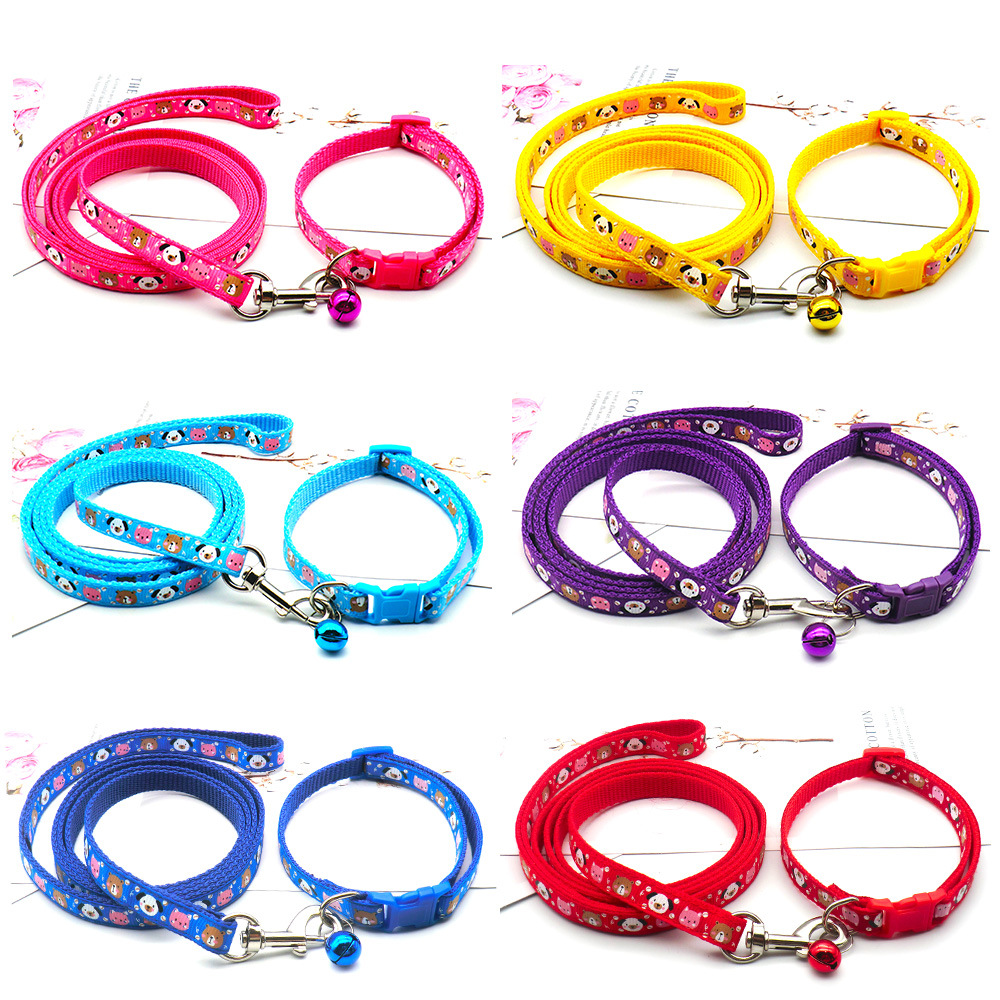Papawpet vòng cho chó dây kéo cho thú cưng bằng vải vòng cổ in dây đai dây đai cho chó bộ dây xích cho chó dây xích cho chó nguồn cung cấp dây cho chó hhmps0102