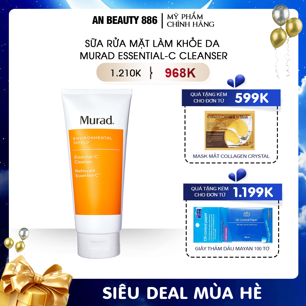 Sữa rửa mặt làm khỏe da Murad Essential-C Cleanser 200ml