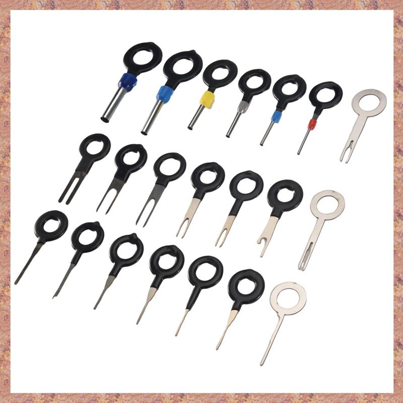 FRIOCASA Dual Size Valve Core Remover/Installer Tool Kit For HVAC - Includes 20 Valve Cores & 10 Brass Nuts (SAE 1/4 & 5/16)