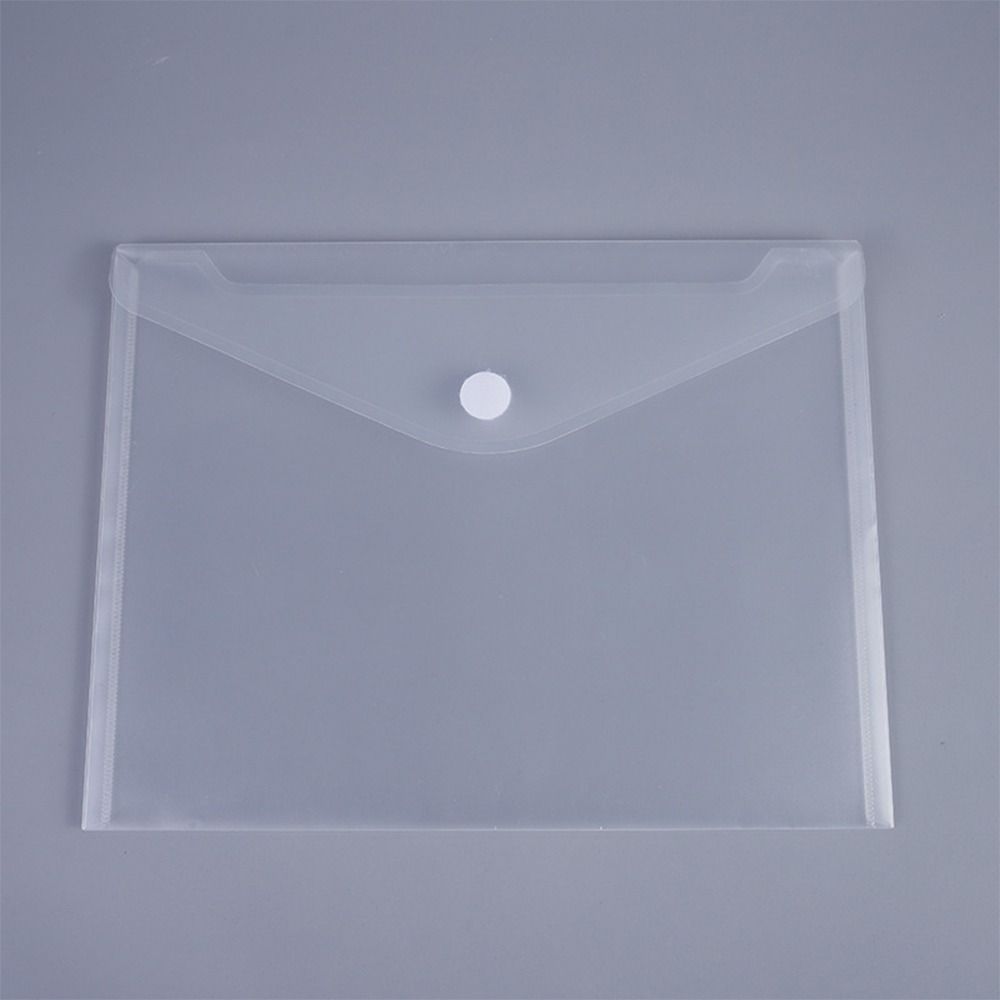 QERIY Waterproof File Folder A4/A5/A7/A8 Transparent Document Folder Thickened Plastic File Bag School Office