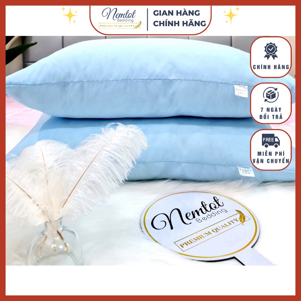 🔥ĐỦ SIZE🔥Gối Gòn Hơi Cao Cấp Hàn Quốc Đủ Size Nằm Êm Ái Thoáng Mát Gối Hơi Loại Tốt_Nemtot Bedding