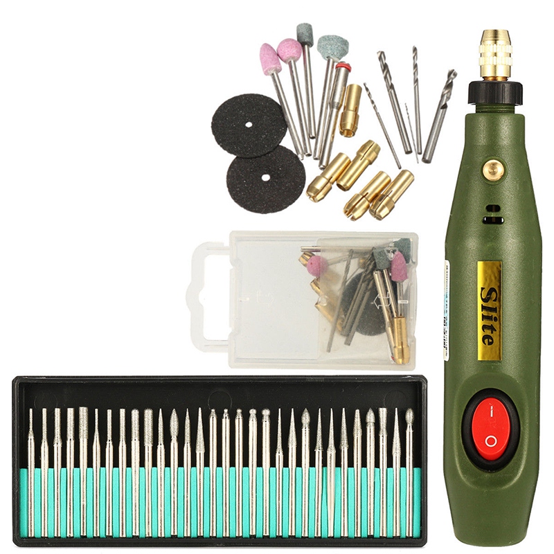 Portable Mini Electric Wood Carving Tool Set + 30Pcs Diamond Wood Carving