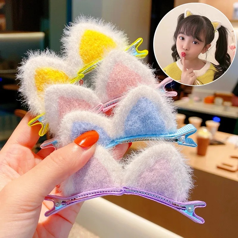 Kẹp Tóc Tai Mèo Nổi Tiếng Trên Mạng Siêu Dễ Thương Ngọt Ngào Đáng Yêu Kẹp Tóc Lông Cho Trẻ Em Công Chúa Lớp Học Quà Tặng Nhỏ Cho Trẻ Em