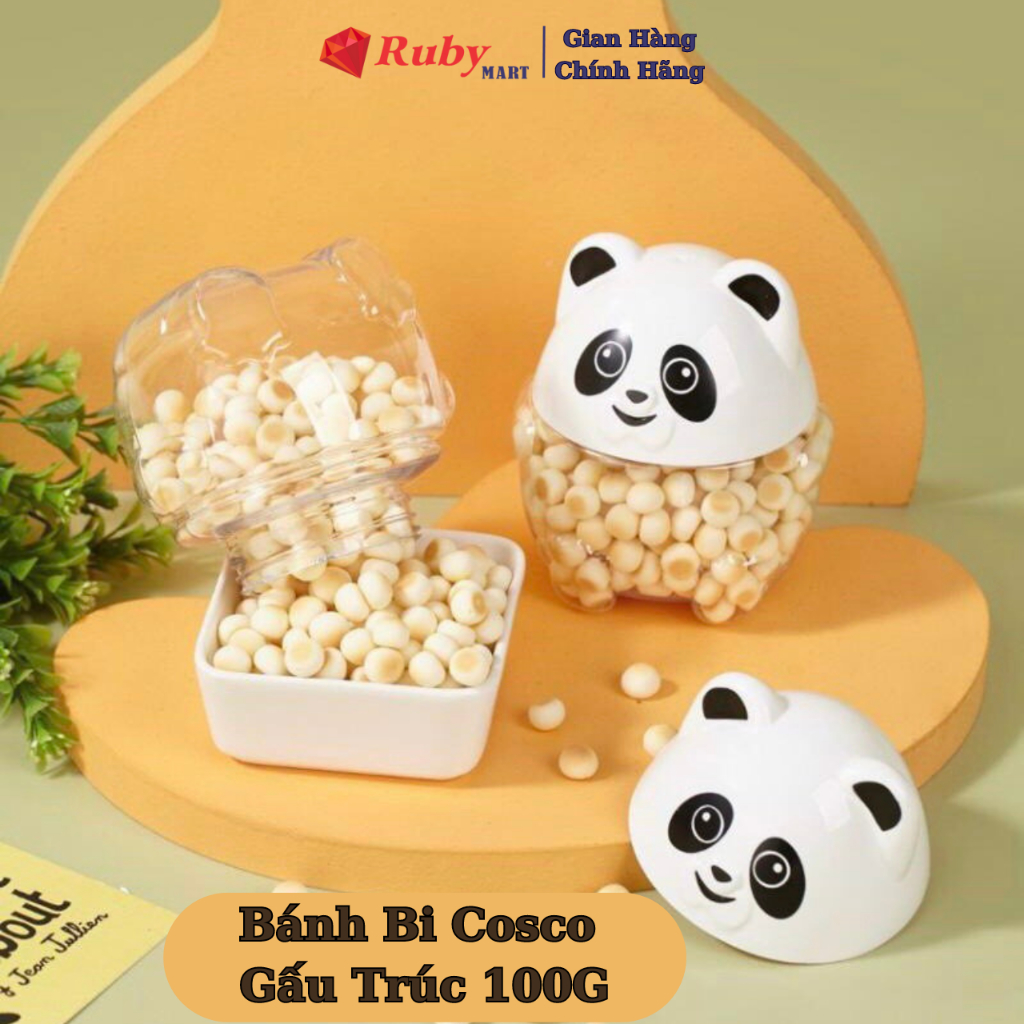 Bánh Men Bi Cosco gấᴜ Trúc Hộp 100g