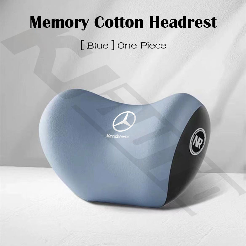 【 Ergonomics 】Mercedes Benz Memory Cotton Car Seat Headrest Soft and Comfortable Car Decoration Accessories for GLE Class E Class C Class GLC Class A Class CLA Class V Class