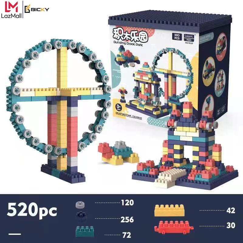 Hàng Chính Hãng - Bộ Lego Bicky Xếp Hình 520 Chi Tiết Đồ Chơi Cho Bé Lắp