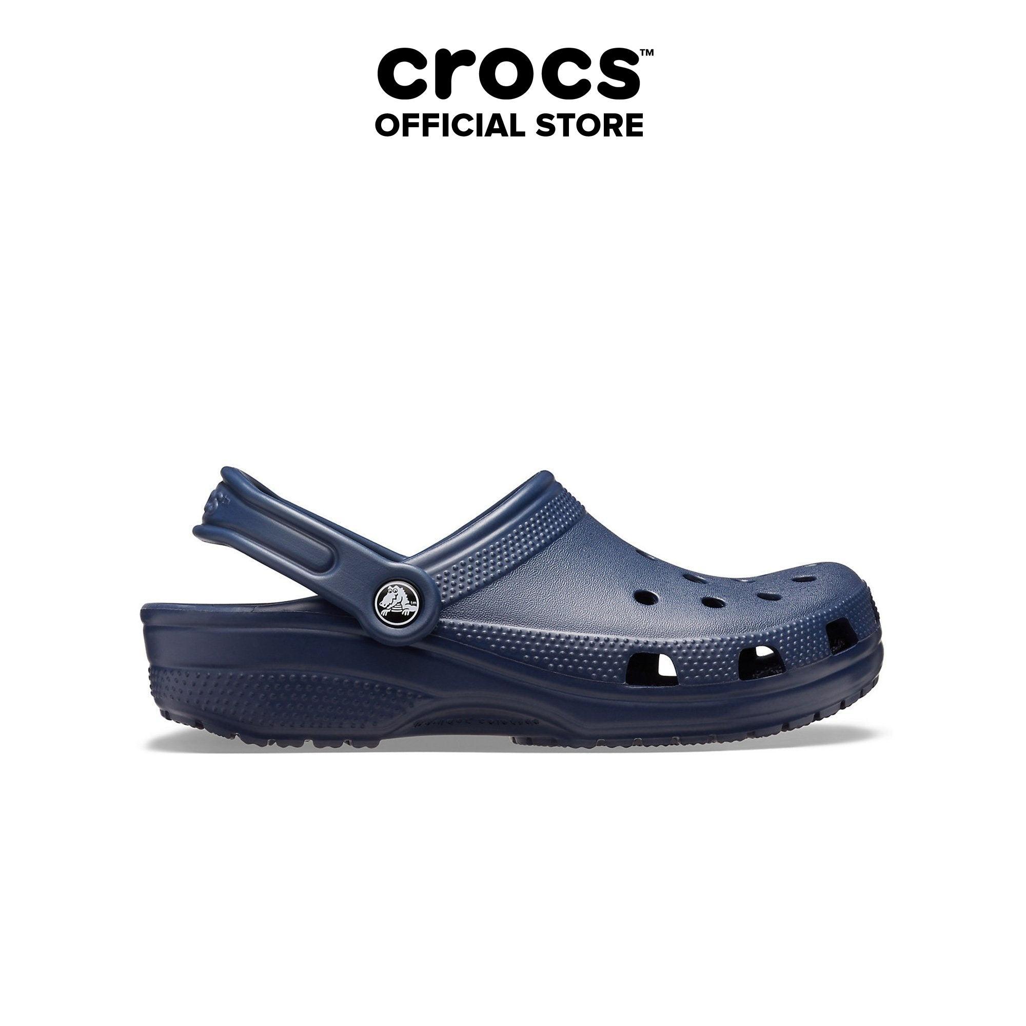 Giày Crocs Classic Clog Unisex màu trắng - Mẫu 10001-100 - Thoáng khí, êm ái