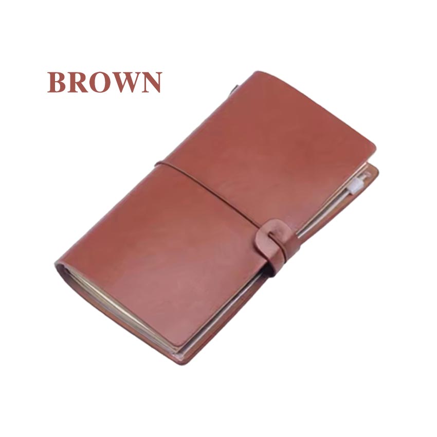 Fromthenon Vintage Leather Notebook Handmade Vintage Cowhide Diary Journal Sketchbook Travelers Notebook Traveler Notepad
