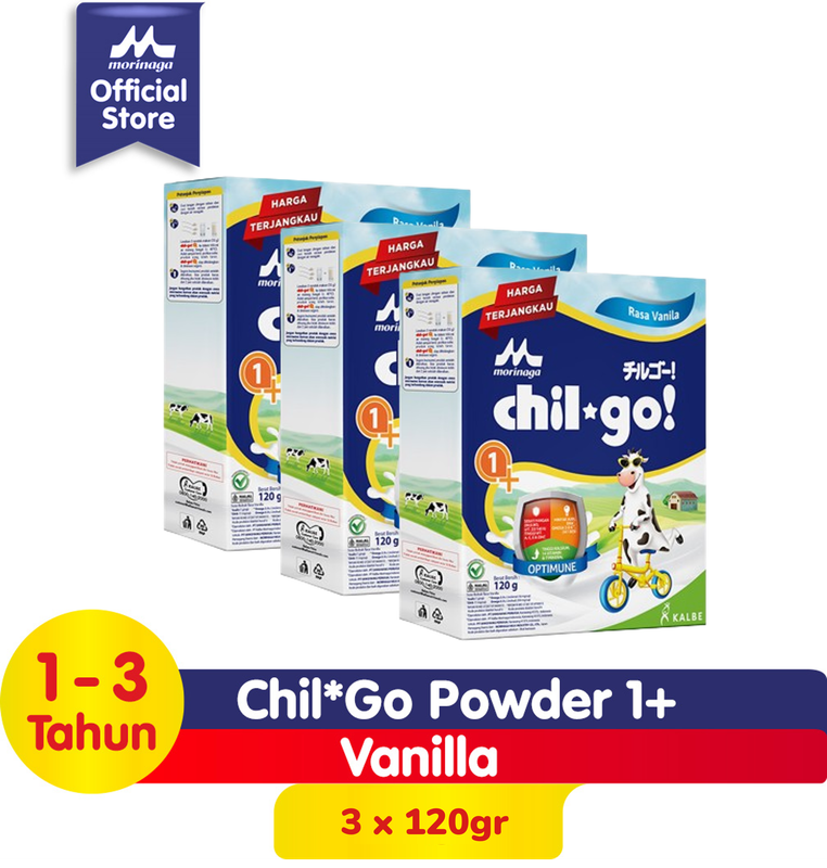 [3 Pack] Chil Go Powder 1+ Vanilla 120gr