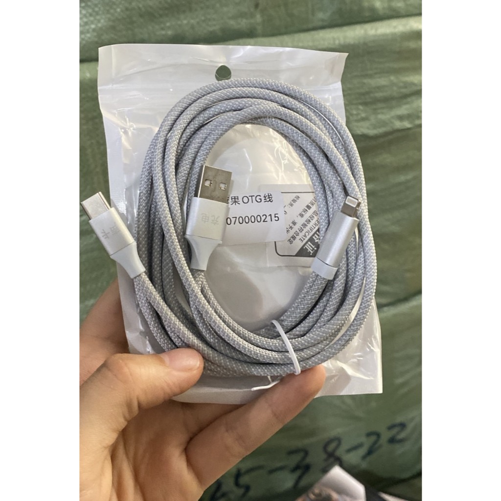 Dây vừa sạc vừa livestream cho Ip dùng với Sound card có cổng OTG âm thanh sắc nét thu âm chất lượng