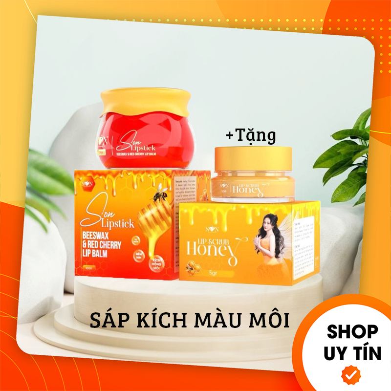 Son dưỡng hồng môi sáp ong dưỡng kích hồng môi son lipstick - boss nguyễn tiên son cosmetic