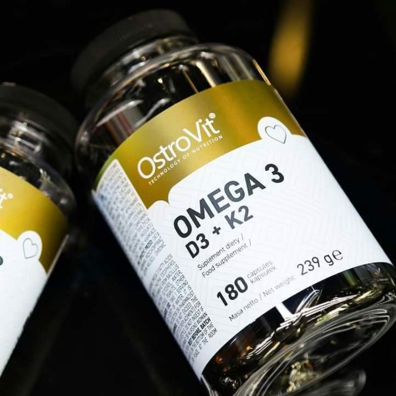 Ostrovit Omega D3+K2 Chắc Khỏe Xương Khớp Tăng Cường Sức Khỏe 180 Viên