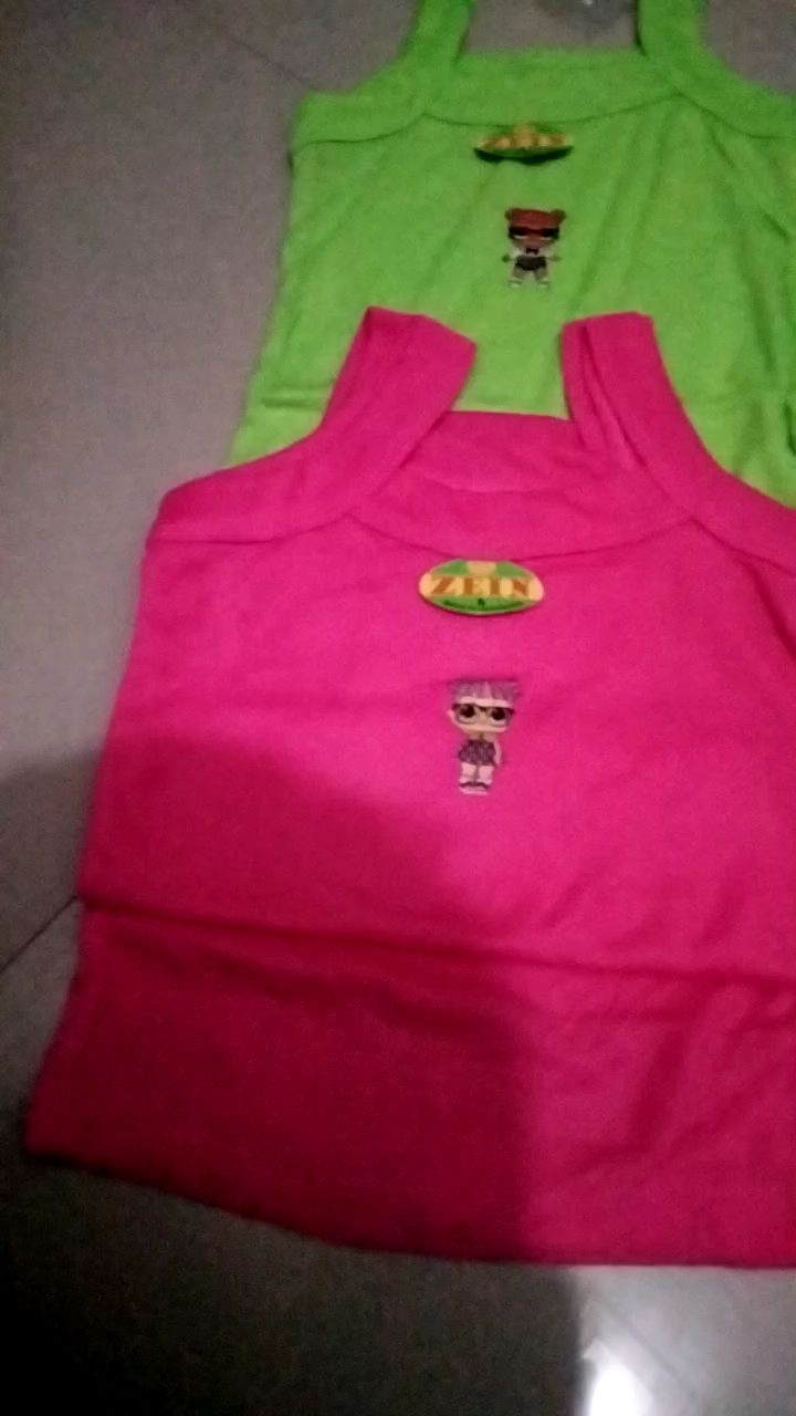 6pcs Kaos dalam anak perempuan 1-8tahun S.M.L.XL TERMURAH/SINGLET ANAK CEWEK MOTIF KARYUN TERMURAH