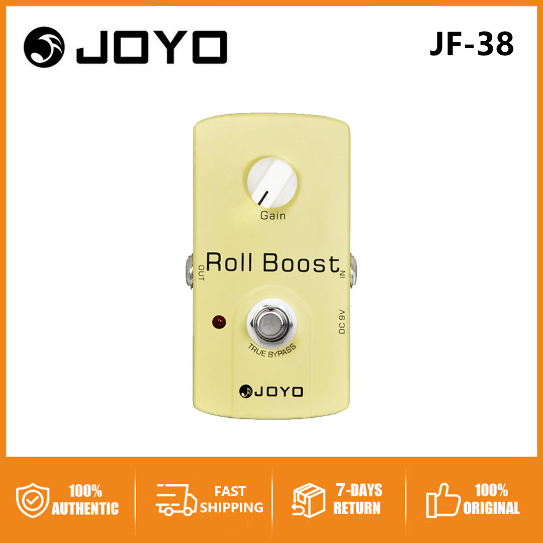 JOYO JF-38 Roll Boost Guitar Pedal Classic Circuitry Clean & Clear Signal Boost Up to 35dB Electric Guitar Effect Pedal JF38