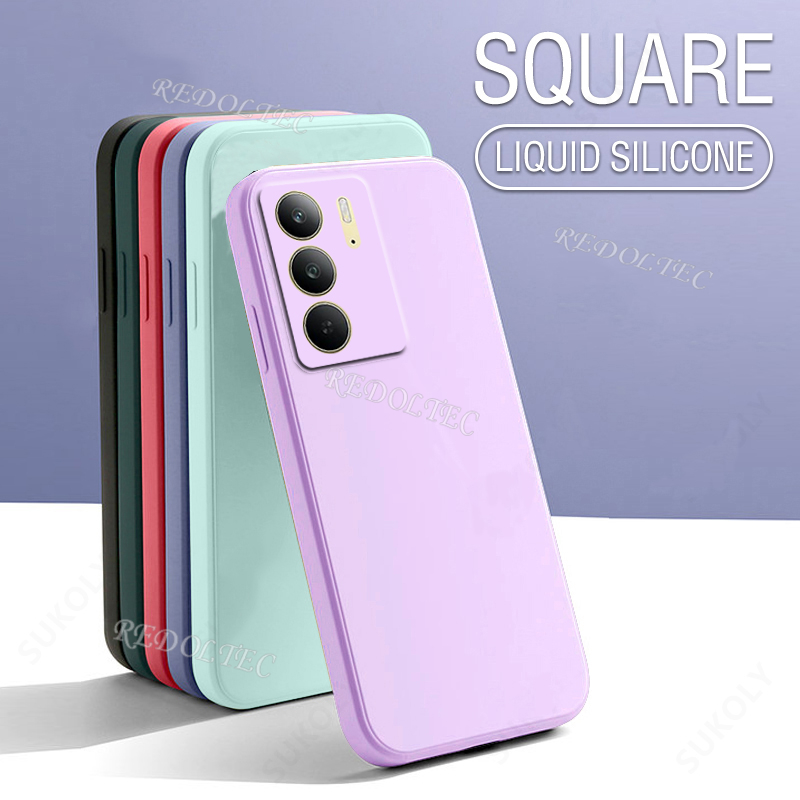 RankOne Custodia Morbida In Silicone TPU Per Realme C75 (4G), Colore Ciano Chiaro, Protezione Antiurto - 3