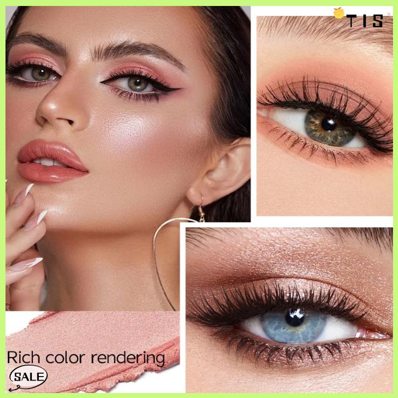 Follow Get New【TIS】 Dimshow 5 trong 1 Eyeshadow bút chì Kit nhung Matte sắc tố ánh sáng lung linh làm nổi bật trang điểm kết hợp mini Eye Shadow bút mỹ phẩm