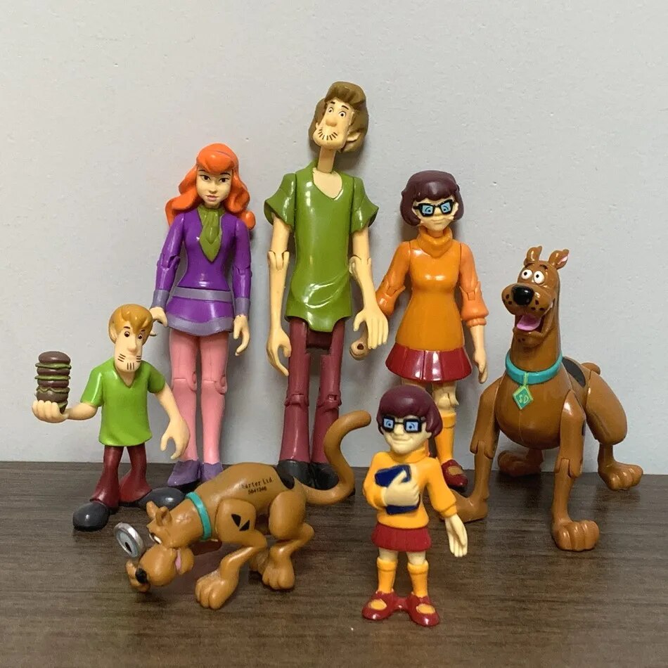 LOT Scooby Mystery Solving Crew Action Figure Set SHAGGY DAPHNE VELMA 5