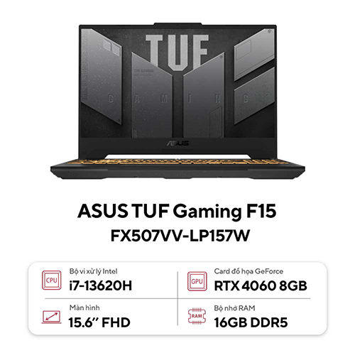 Laptop asus tuf gaming f15 fx507vv-lp157w