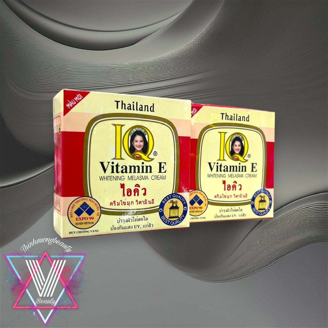 Chính Hãng Kem trắng da giảm nám IQ Vitamin E Thái Lan 8g