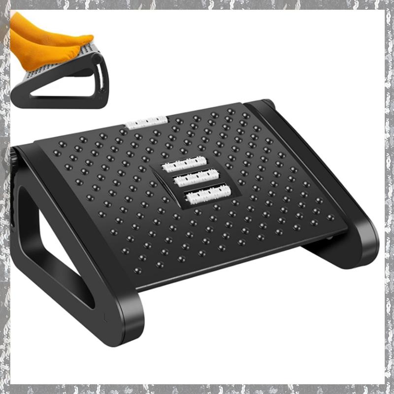 Office Foot Rest, Foot Stool Removable Massage Roller Portable, Ergonomic Desk Footrest