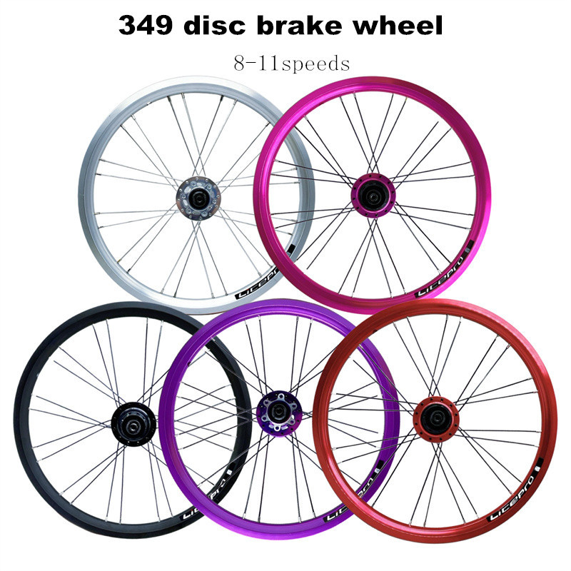 Litepro 16 Inch Folding Bike 349 Disc Brake Wheelset Aluminum Alloy 6 Bearings Wheel 8/9/10/11 Speeds For Fnhon/Dahon ราคา 3,545 บาท*ส่งฟรี