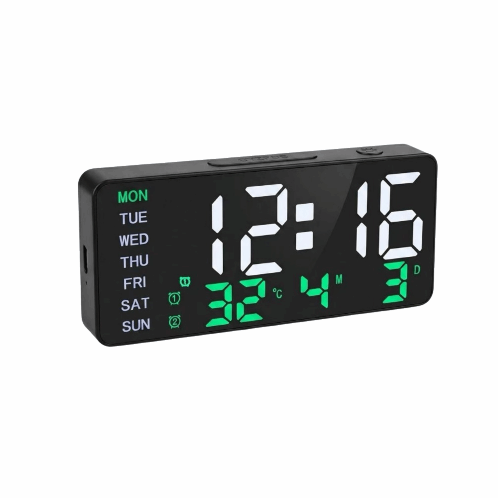 STAR-GIRL Large Screen LED Digital Clock Multifunctional Dual Alarm Clock Table Clock Night Light Electronic Clock Bedroom
