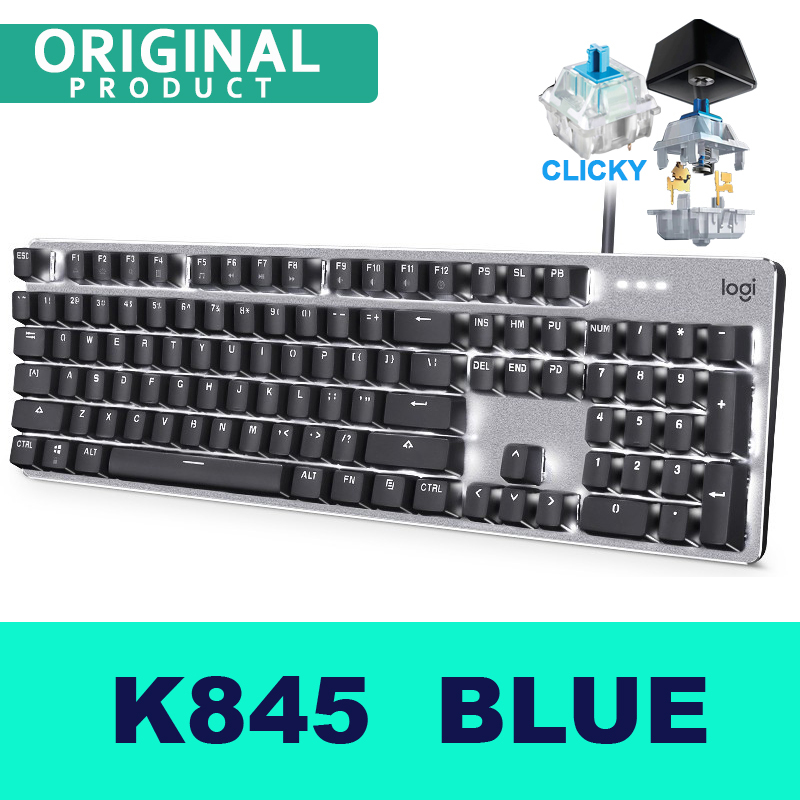 Logitech K845 Wired Gaming Mechanical Ergonomic Design Keyboard Backlight Gaming Keyboard For Computer Singapore