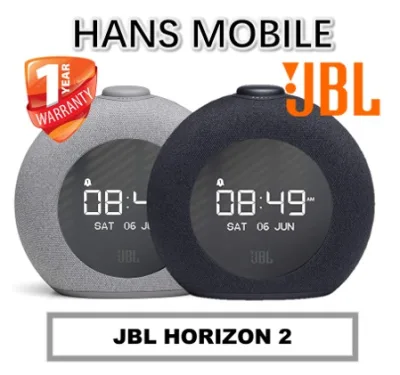 JBL HORIZON 2 CLOCK RADIO BLUETOOTH SPEAKER - HANS MOBILE - 1 YEAR OFFICIAL WARRANTY