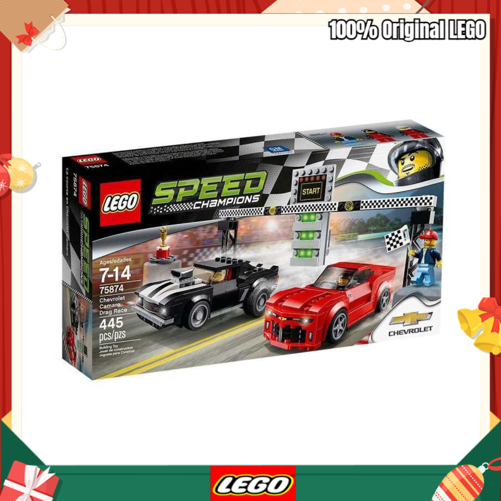LEGO® 75874 Speed Champions Chevrolet Camaro Drag Race 445pcs 7+  Original LEGO toys gift