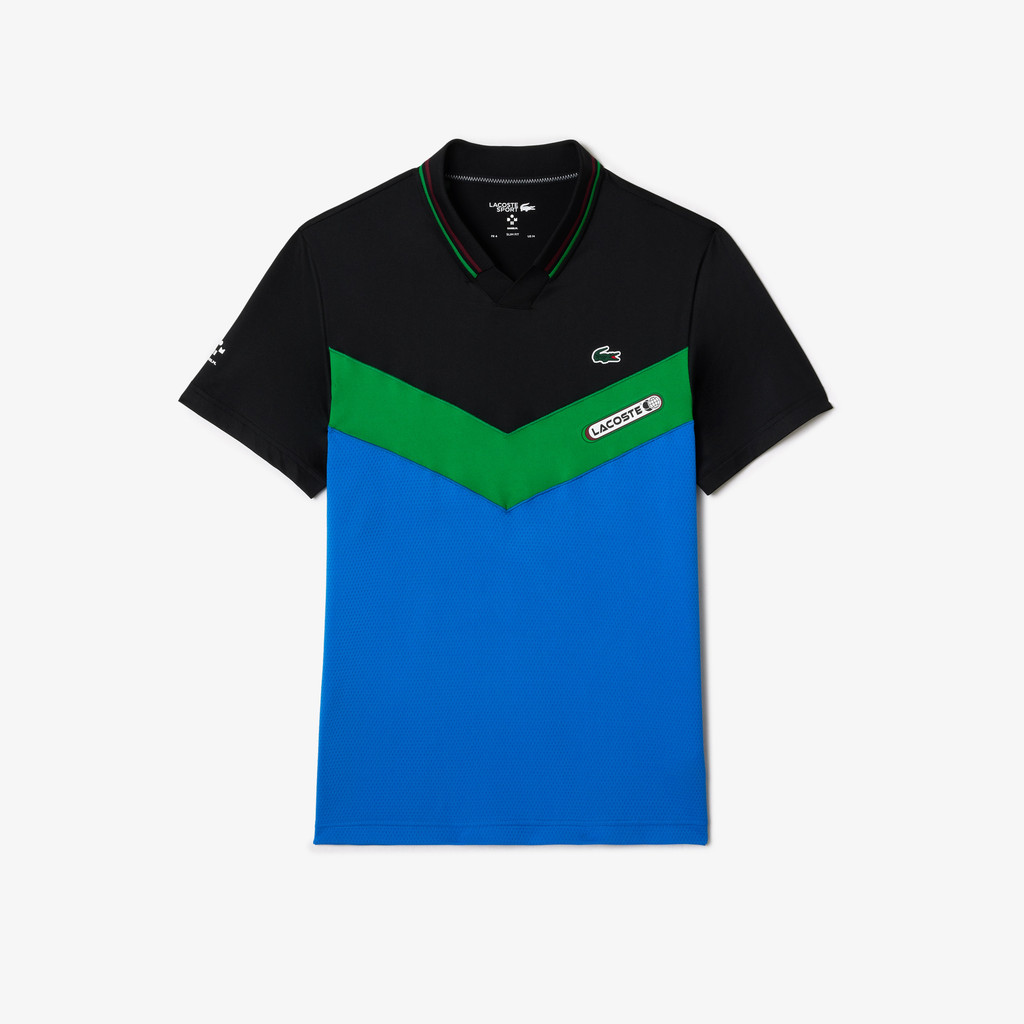 Áo Polo Tennis Lacoste Nam Ôm Dáng Hiệu Ứng Không Đường May