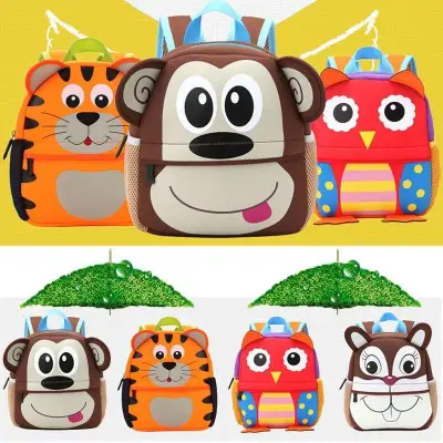 Cute Kid Toddler Backpack Kindergarten Schoolbag 3D Cartoon Animal Bag