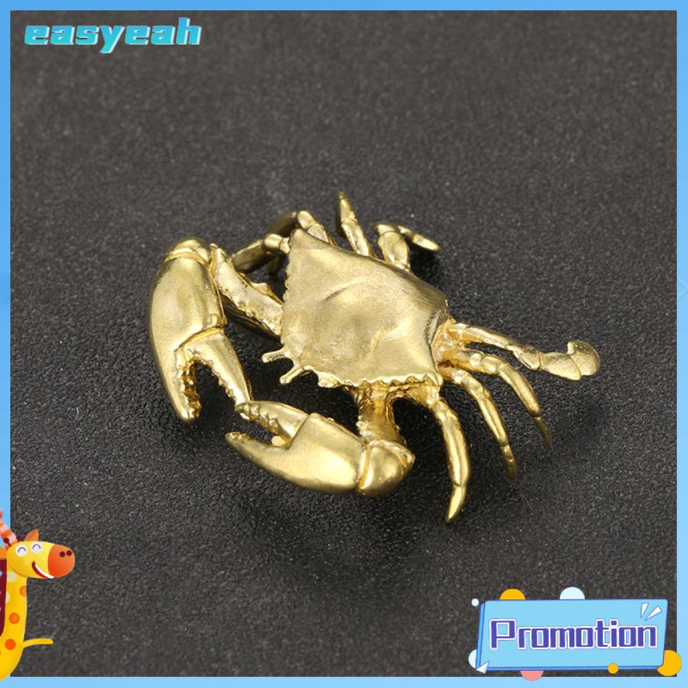 EASYEAH Vàng Tượng cua nhỏ Đồng thau Cua Trang trí hình con cua Thẩm mỹ Tượng cua Nhà