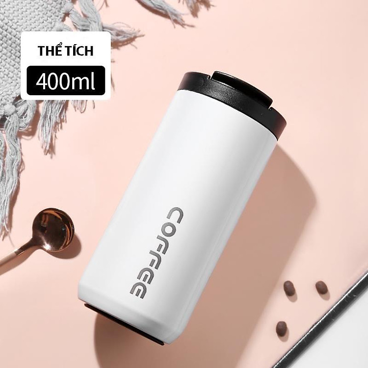 Ly Giữ Nhiệt Coffee Inox 304 Đựng Nước 400ml - Bình Giữ Nhiệt Pha Cà Phê Trà - Cốc Cafe Giữ Nhiệt Nó