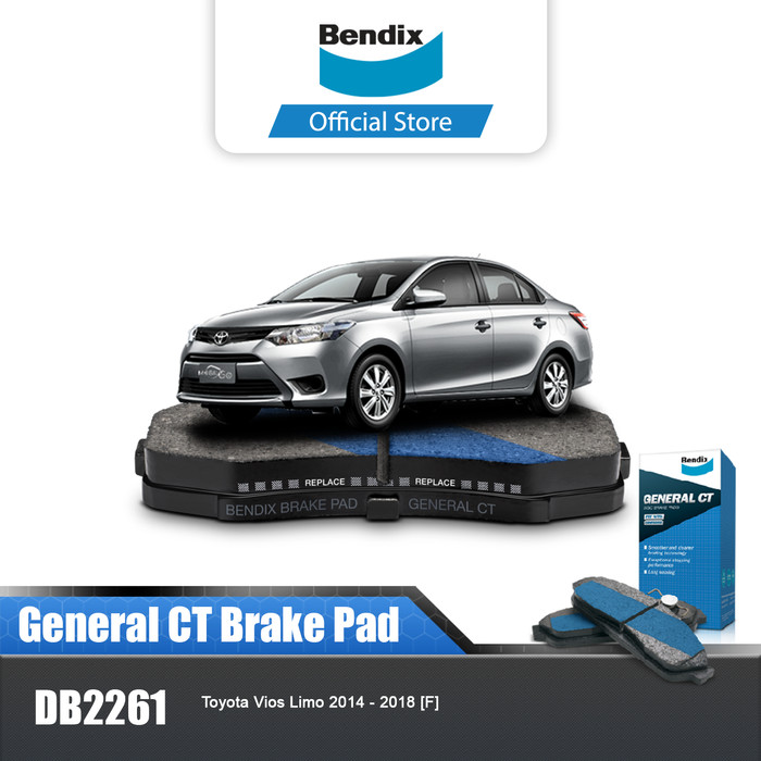 Bendix Kampas Rem Depan Mobil Toyota Vios Limo 2014-2018 DB2261GCT Harga 494,900 rupiah*Gratis Ongkir
