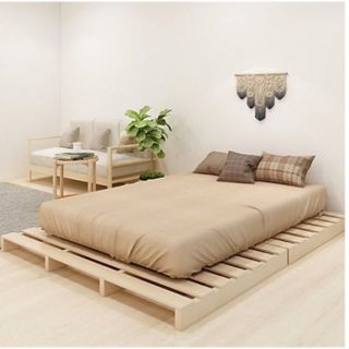 Giường ngủ 2m2 x2m cao 10cm xếp gọn được làm từ gỗ thông nhập khẩu từ mỹ thumbnail
