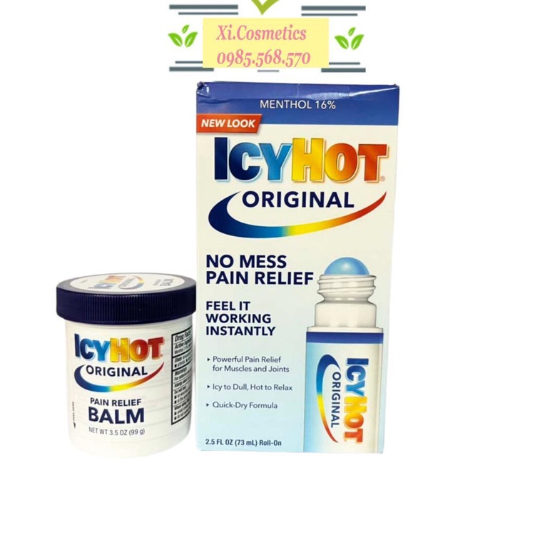 Dầu nóng xoa bóp icy hot extra strength - hàng mỹ - mẫu mới