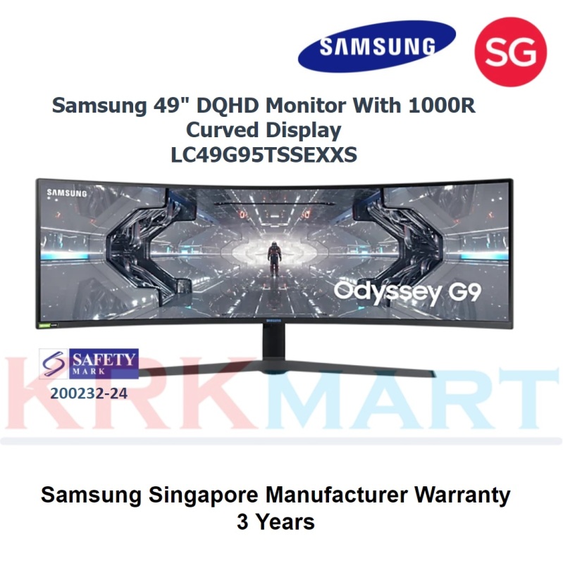 SAMSUNG LC49G95TSSEXXS 49 CURVED GAMING MONITOR (3 year on site warranty) Singapore